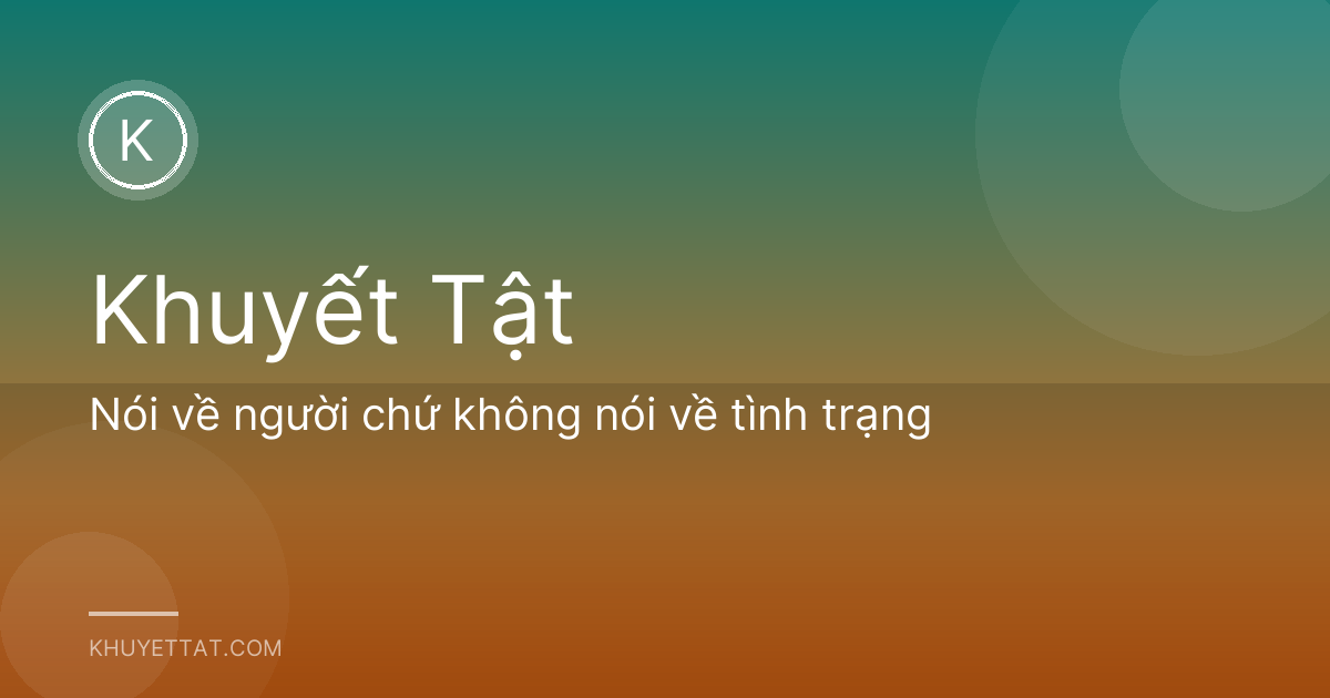 Nói về người chứ không nói về tình trạng