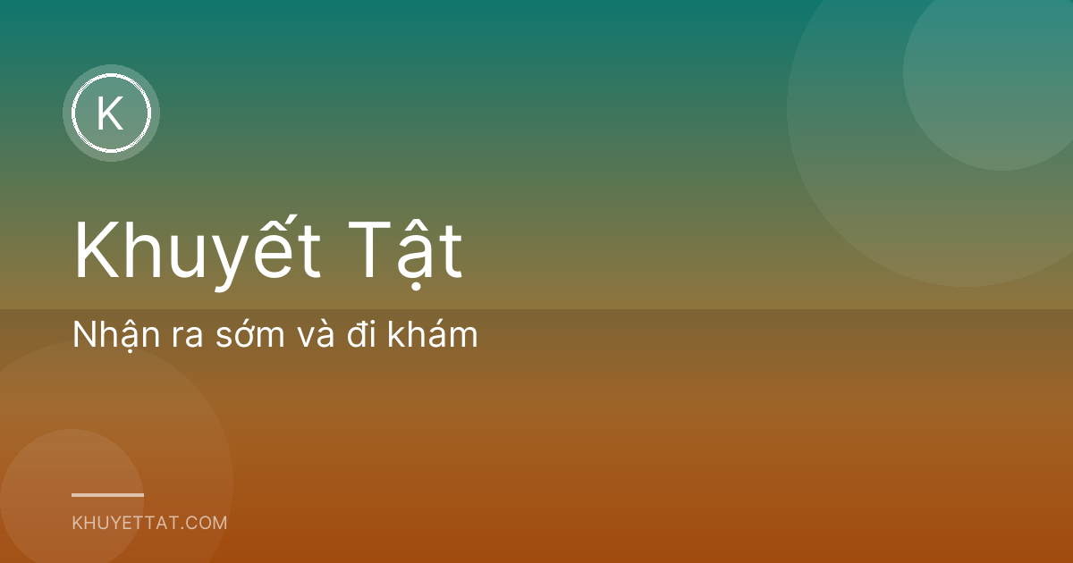 Nhận ra sớm và đi khám